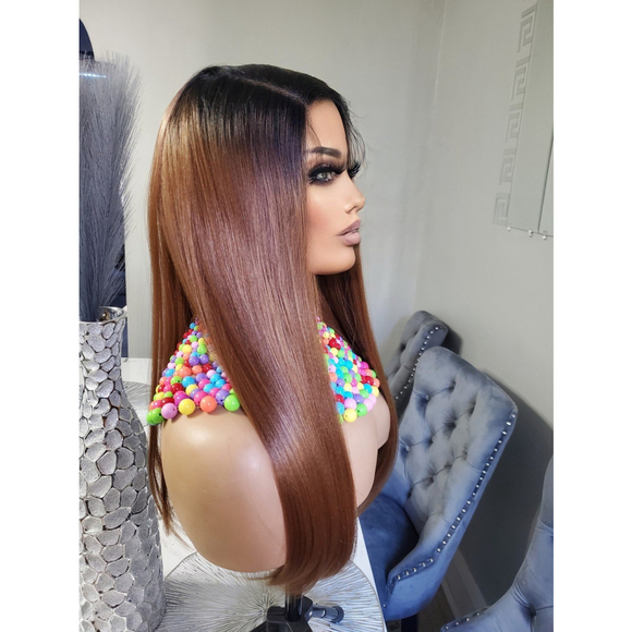 Human Hair Blend Lace Front wig main image 4